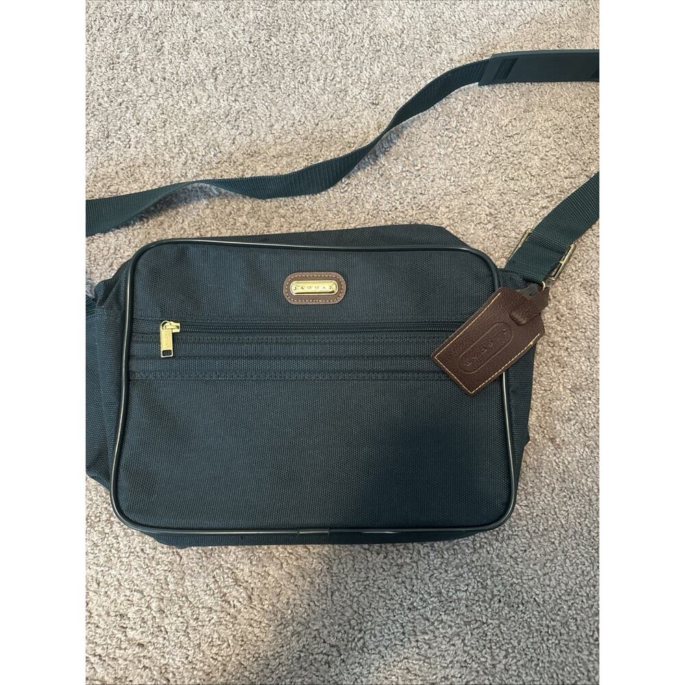 Jaguar Overnight Carry-On Shoulder Bag (Dark Green) (Vintage) (Excellent)